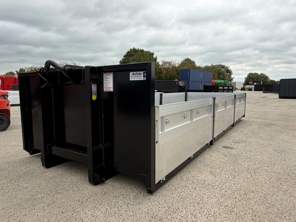 Alustahl 7meter aluminium kleppen container 2 stuks op voorraad!!