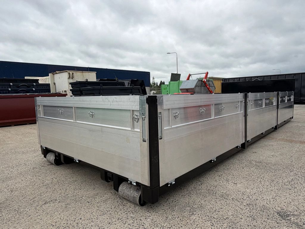 Alustahl 7meter aluminium kleppen container 2 stuks op voorraad!!