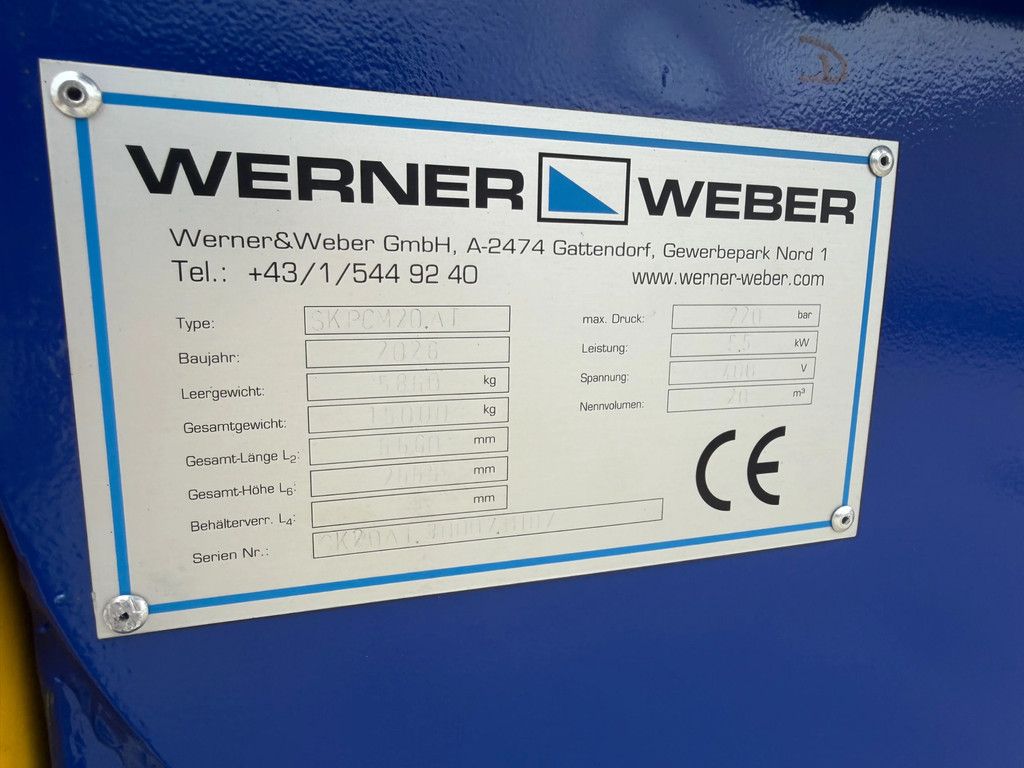 Werner & Weber SKPCM natvuil pers 20m3