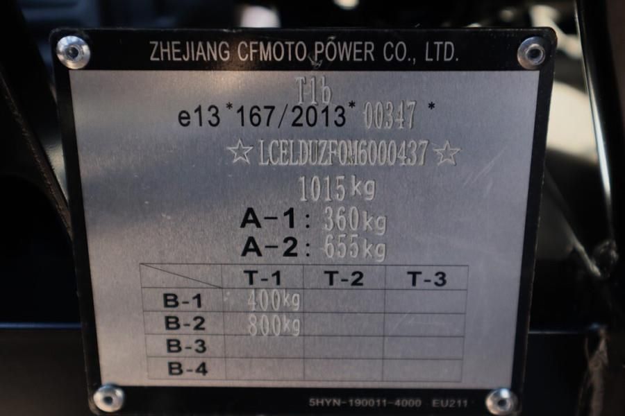 CFMoto UFORCE600 Valid Inspection, Dutch Registration, Dr