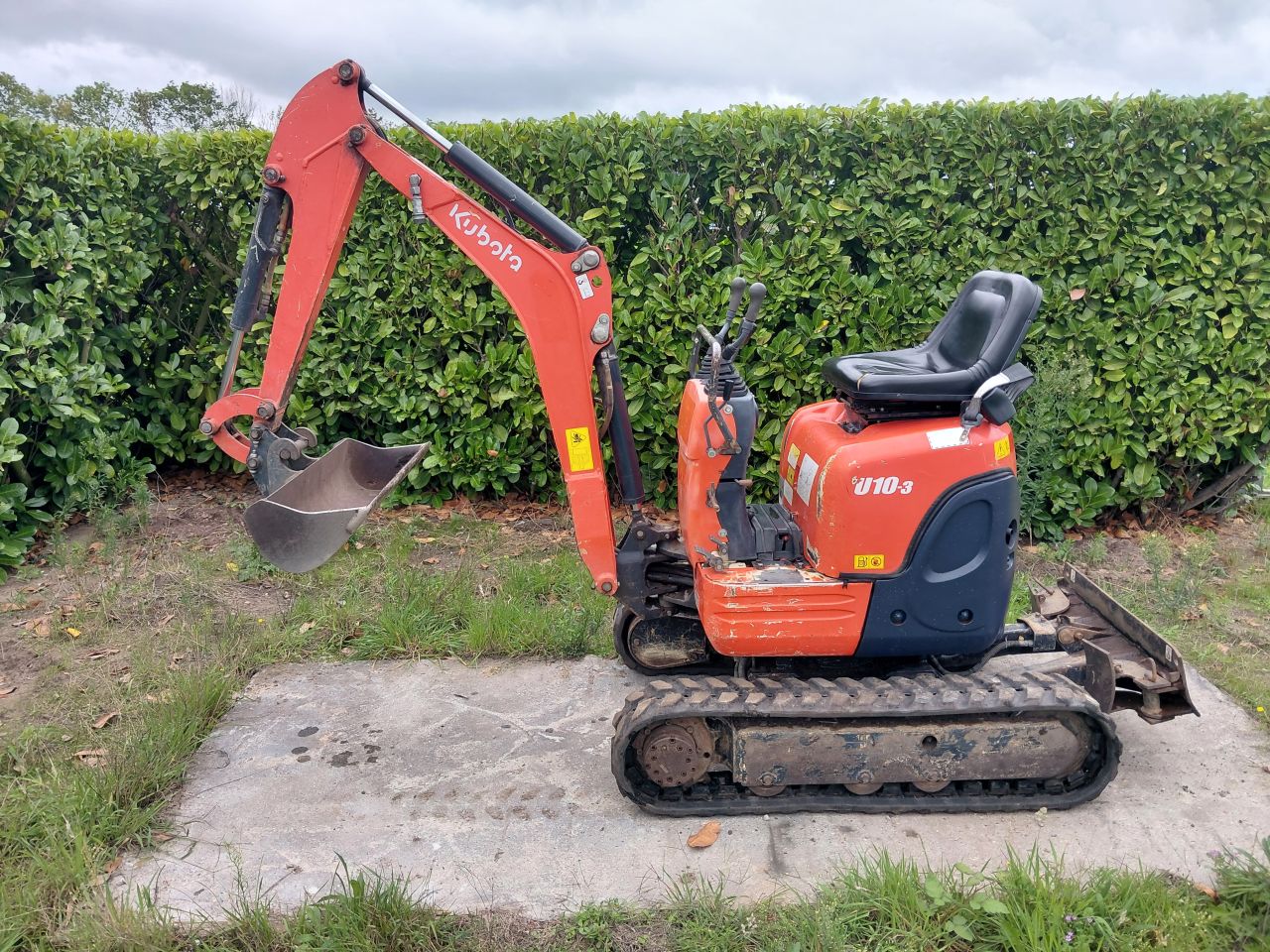 Minigraver Kubota U10-3 ( Bj 2014 ) Minikraan / Graafmachine