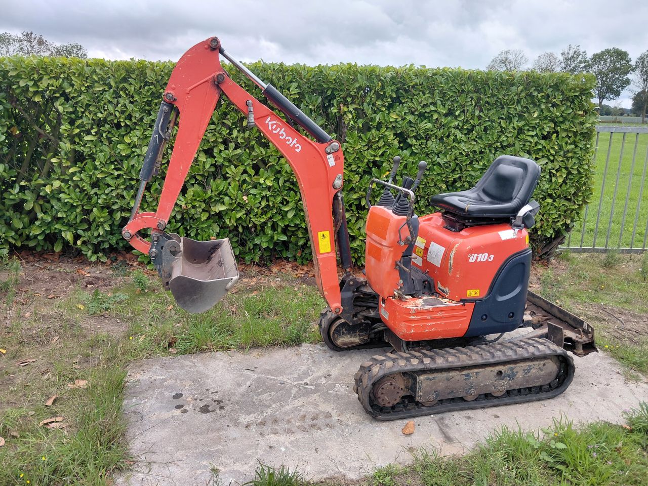 Minigraver Kubota U10-3 ( Bj 2014 ) Minikraan / Graafmachine