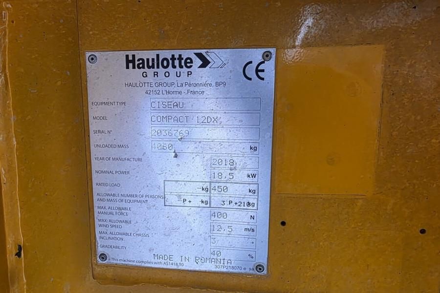 Haulotte Compact 12DX Diesel, 4x4 Drive, 12m Working Height