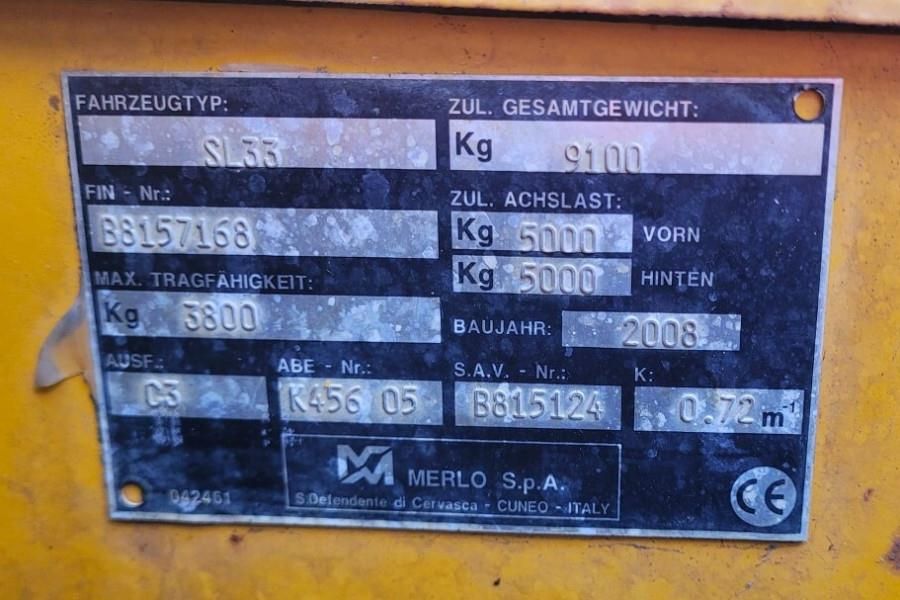 Merlo P38.13 As-Is, Non working, 4x4x4 Drive, 12.6m Lift