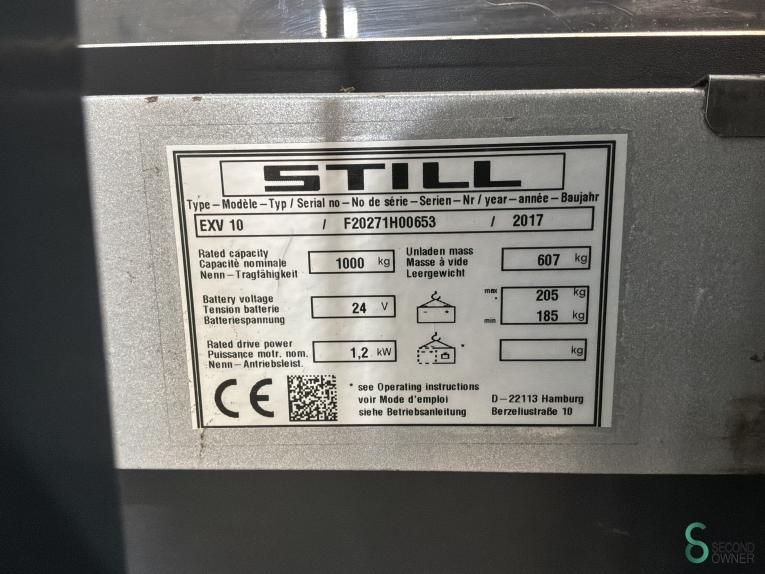 Stapler Elektrisch Still EXV10 2017 Stunden 773
