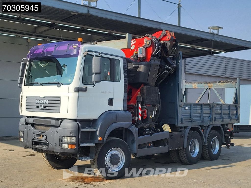 MAN TGA TGA 33.350 6X6 Fassi F600 Crane Kran + Fly-Jib 6+6 Extensions Manual Full Steel