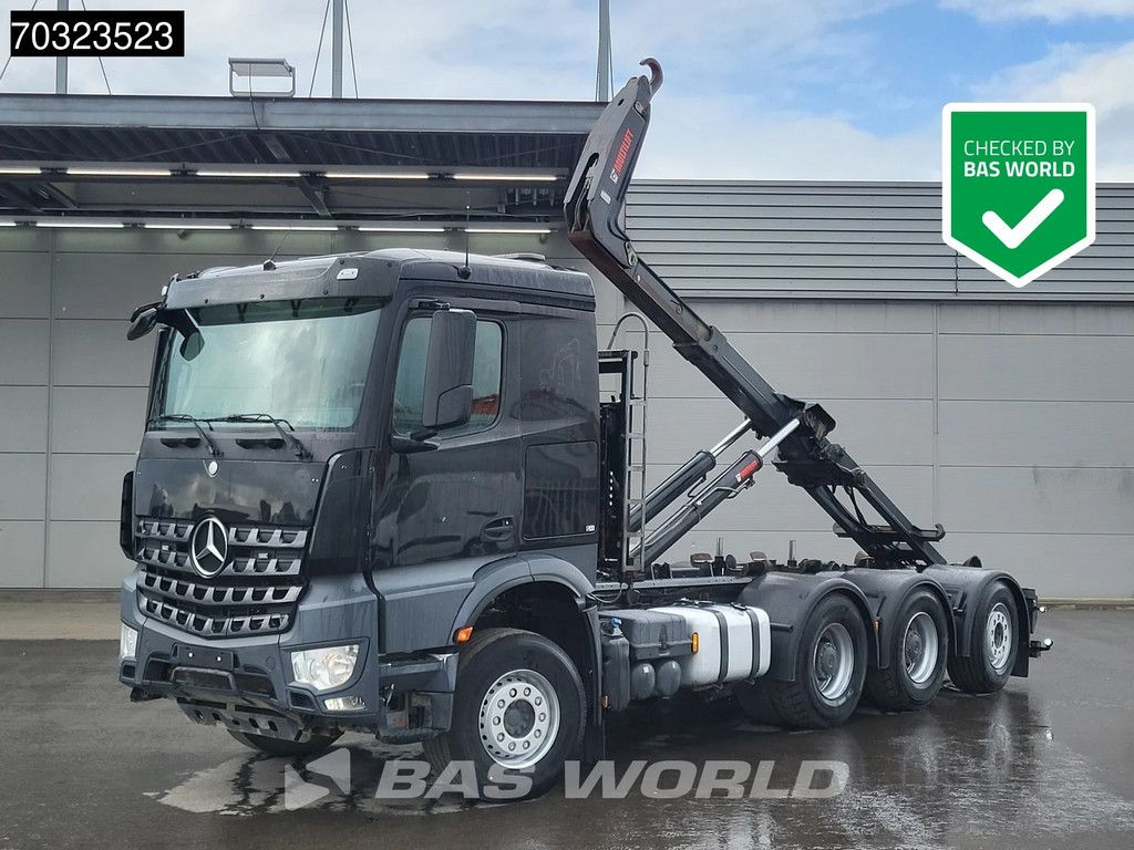 Mercedes Arocs Arocs 3253 8X4 HIAB XR24ZL59 containersystem Lift+steering axle Big-Axle Euro 6