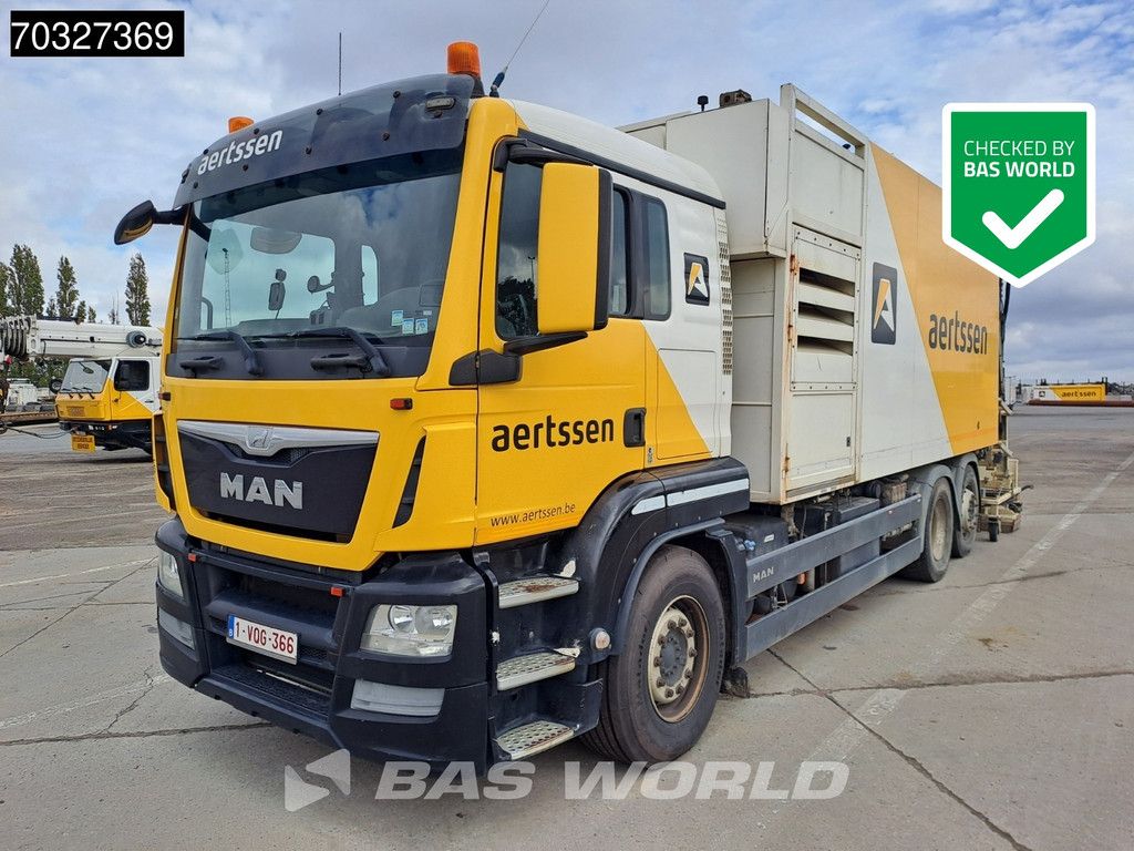 MAN TGS 26.360 6X2 BekkerLaGram SV Road cleaner High pressure Sweerper truck Manual Euro 6