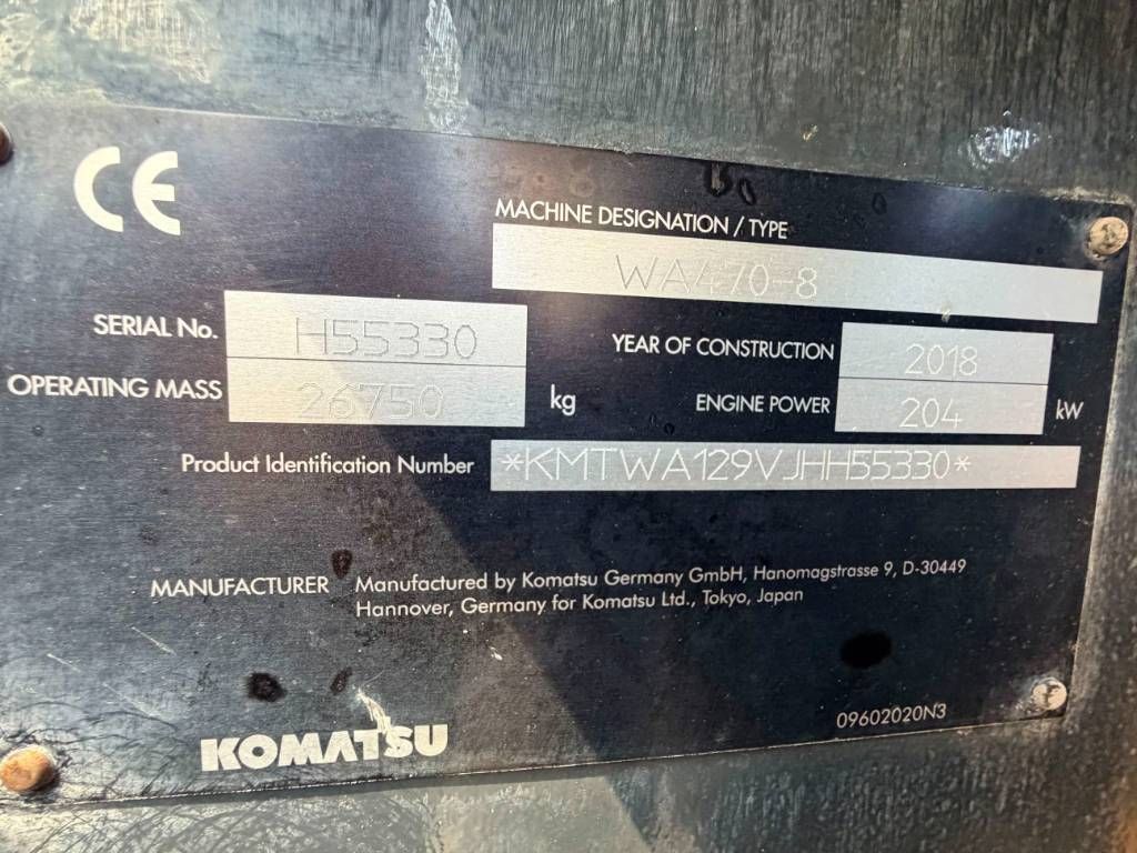 Komatsu WA470-8 - Joystick Steering