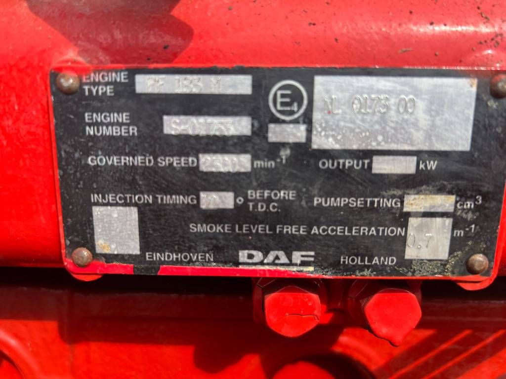 DAF Fire Pump engine DAF PF183 / Fire Pack 1028Hr!