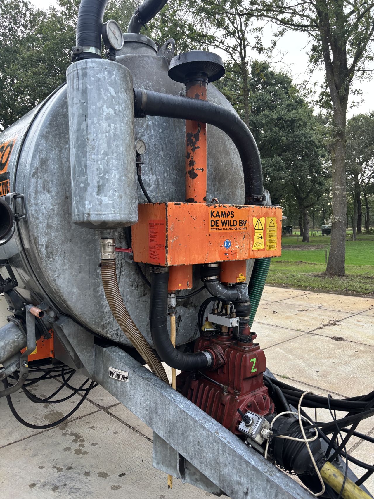 Kaweco 8 m3 mesttank met bemester