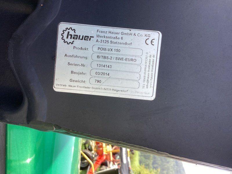 Hauer Frontlader Schwinge POM-VX 150