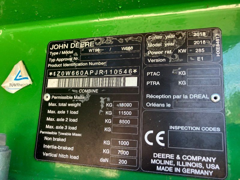 John Deere W660