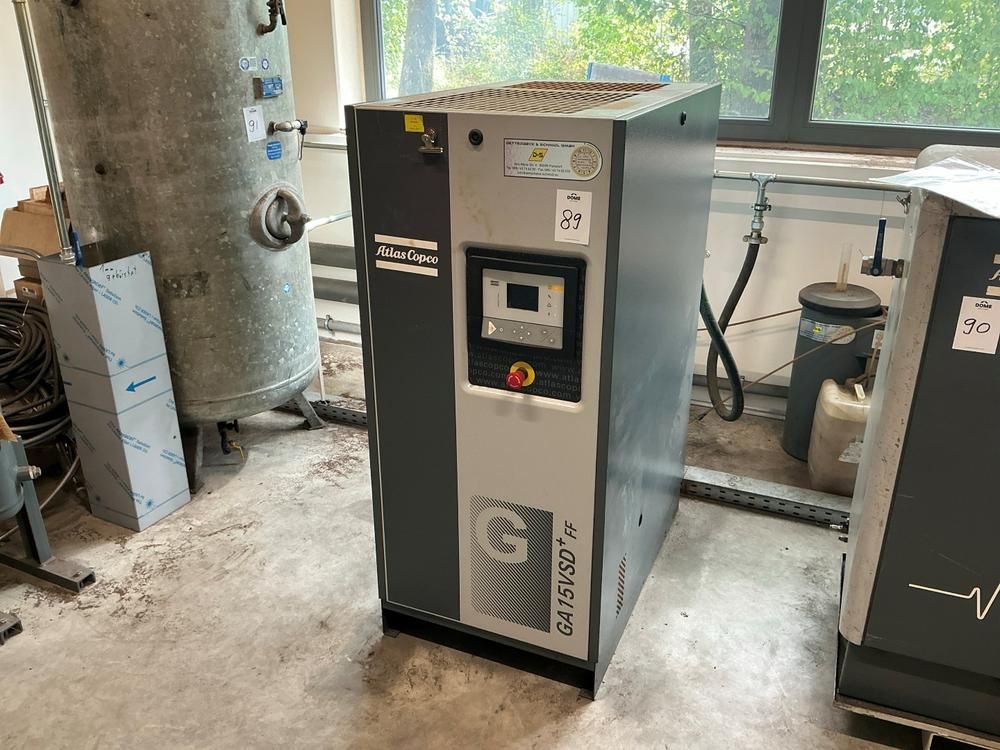 2015 Atlas Copco GA15VSD+ FF-Kompressor