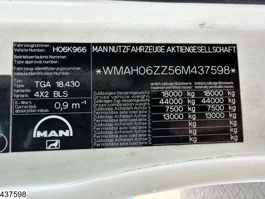 MAN TGA 18 430 EURO 4, Retarder, Manual