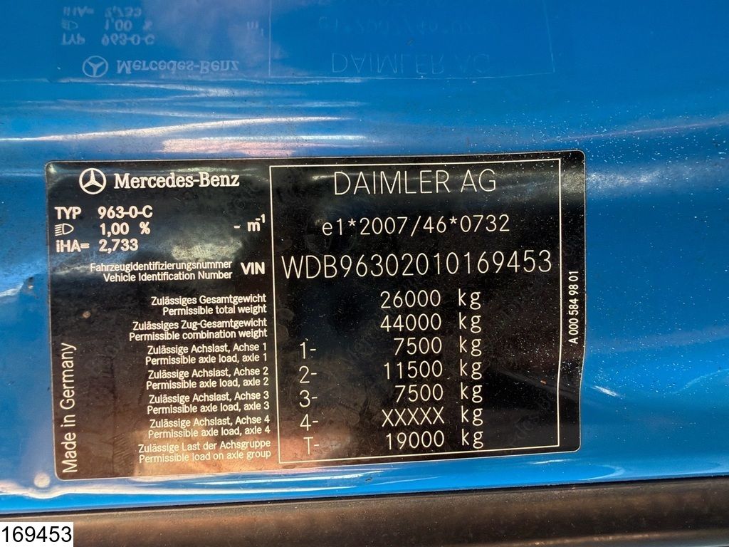 Mercedes Actros 2543 EURO 6, PTO