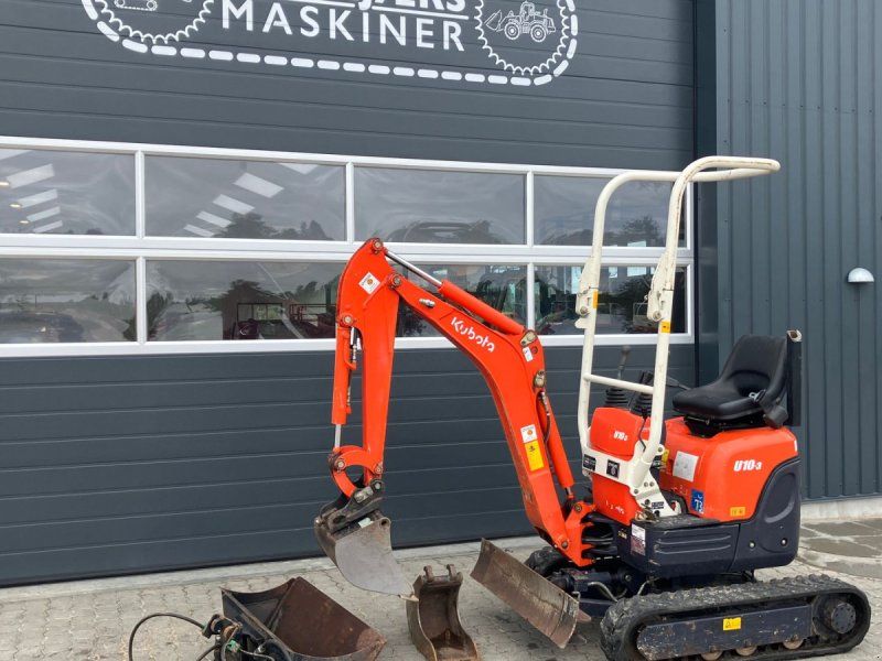 Kubota U10-3 U10-3.med kun 313 timer fra ny