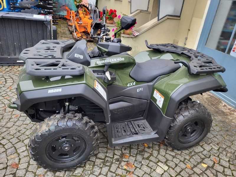 Hisun Guardian 400 + 980 kg Anhängelast + Lenkerprotector + Gepäckträg