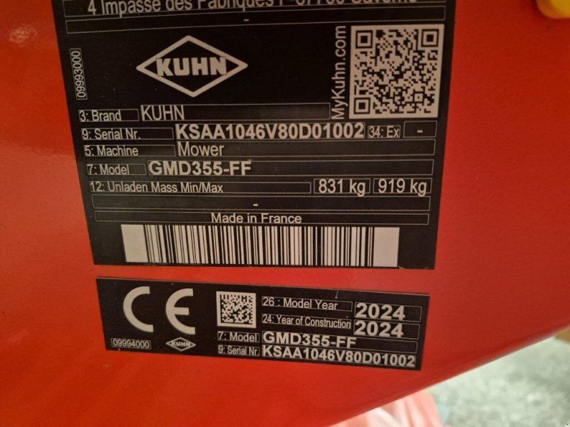 Kuhn GMD 355 FF