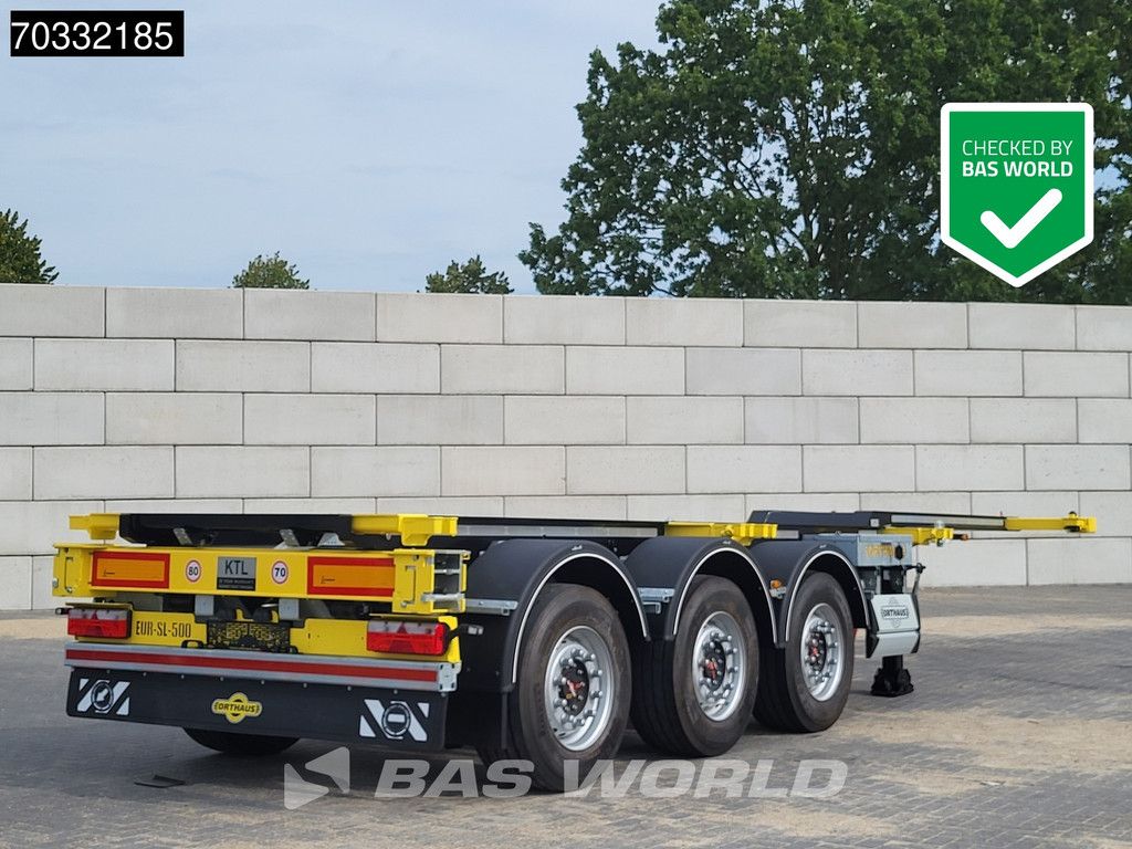 Orthaus CGS (Euro Slider 500) 3 Achsen Multi 45ft Lift Axle extendable SAF