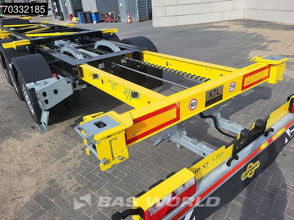 Orthaus CGS (Euro Slider 500) 3 Achsen Multi 45ft Lift Axle extendable SAF