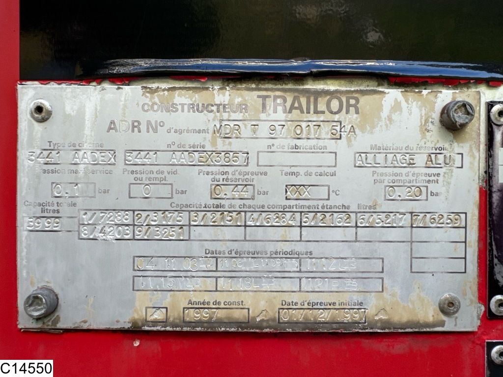 Trailor Fuel 39.990 L, 9 Comp