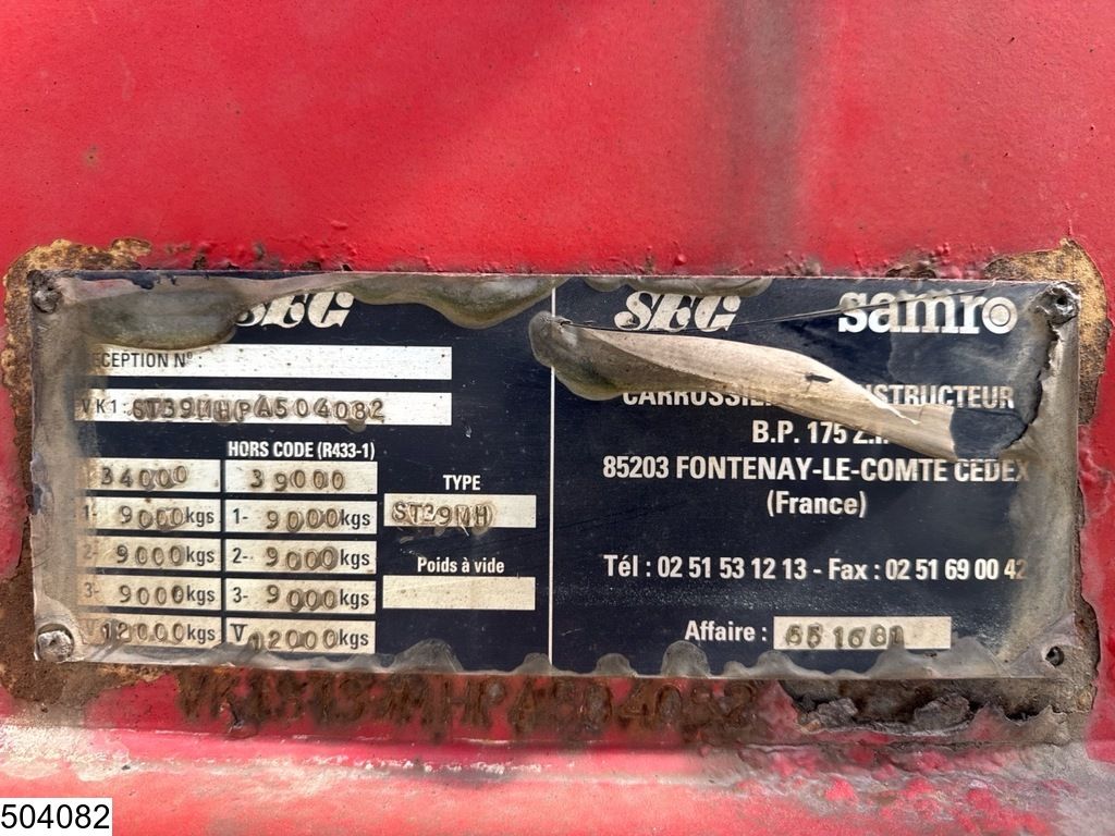 Samro open laadbak Palfinger PK 15500, 2005