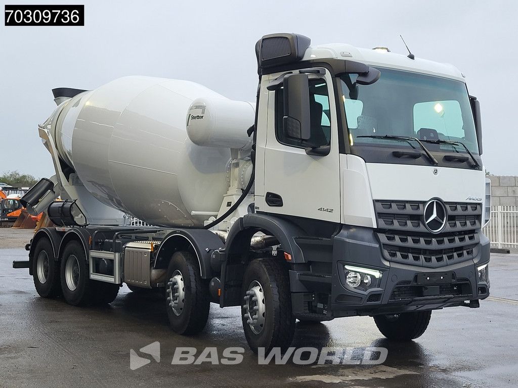 Mercedes Arocs 4142 8X4 NEW! 12m3 Stetter Mixer Steelsuspension Big-Axle Euro 6
