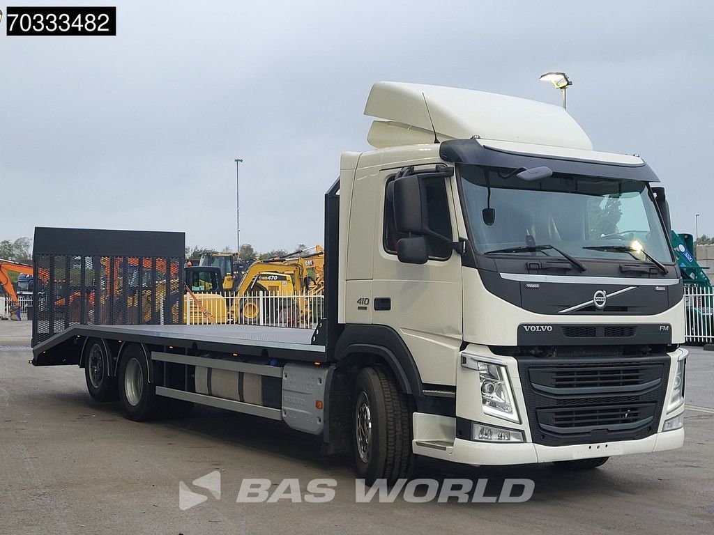 Volvo FM FM 410 6X2 Machine transporter Hydraulic ramp Winch Lift+Steering Axle Euro 6