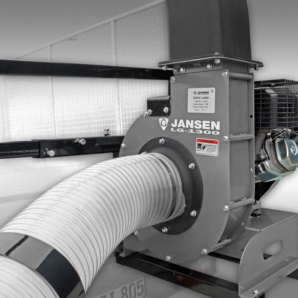 Jansen Bladzuiger bladruimer LG-1300 truckloader voor de kar