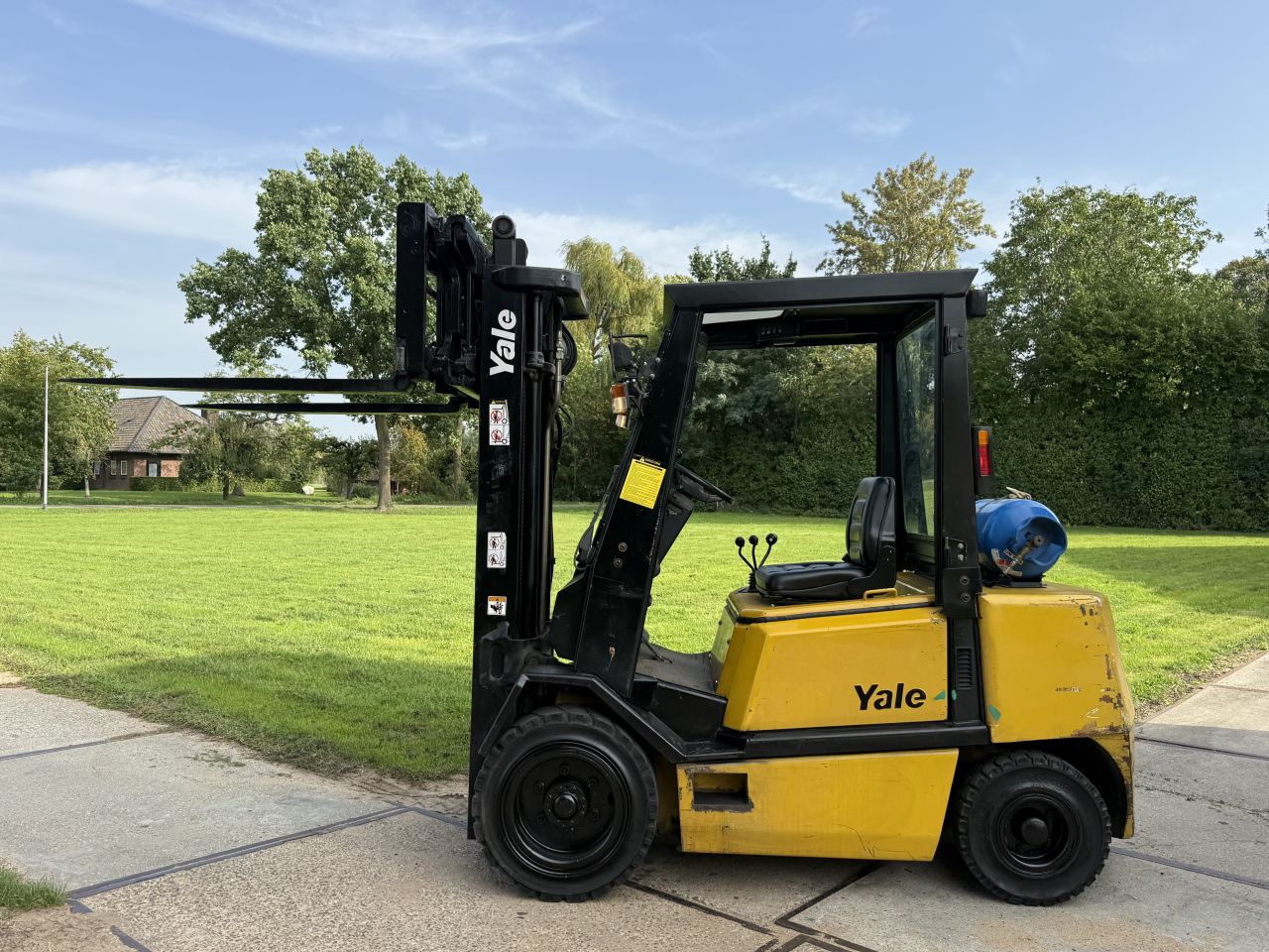 Yale 3 tonner lpg heftruck triplo Sideshift vorkversteller
