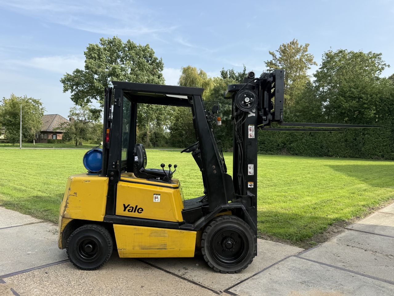 Yale 3 tonner lpg heftruck triplo Sideshift vorkversteller
