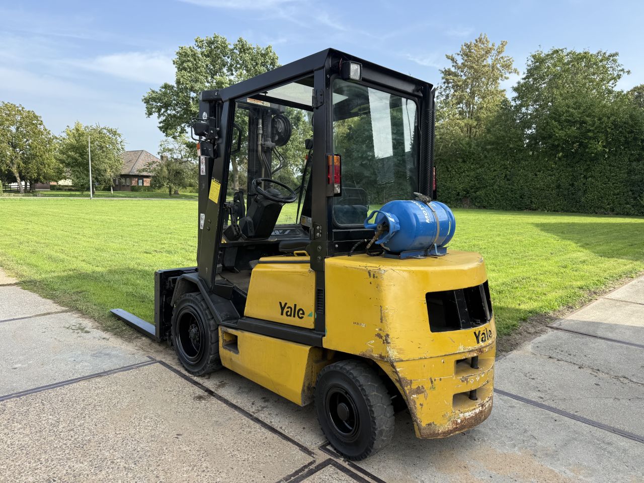 Yale 3 tonner lpg heftruck triplo Sideshift vorkversteller