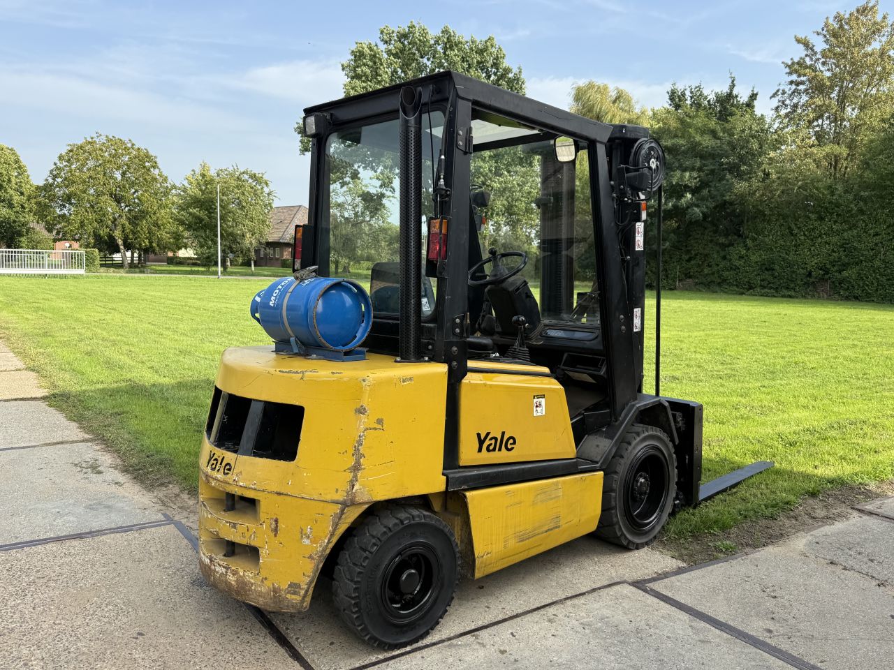 Yale 3 tonner lpg heftruck triplo Sideshift vorkversteller