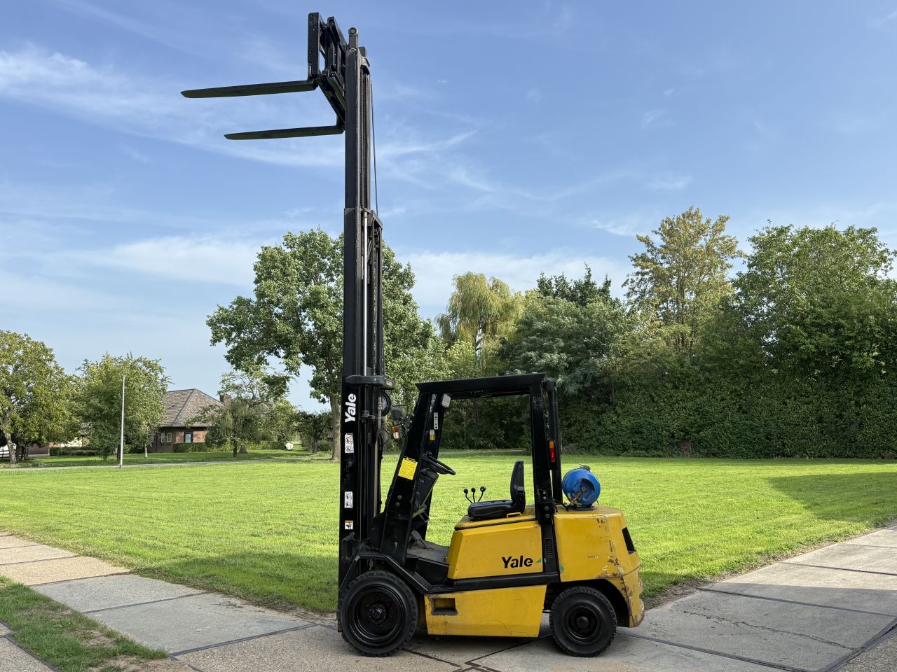Yale 3 tonner lpg heftruck triplo Sideshift vorkversteller