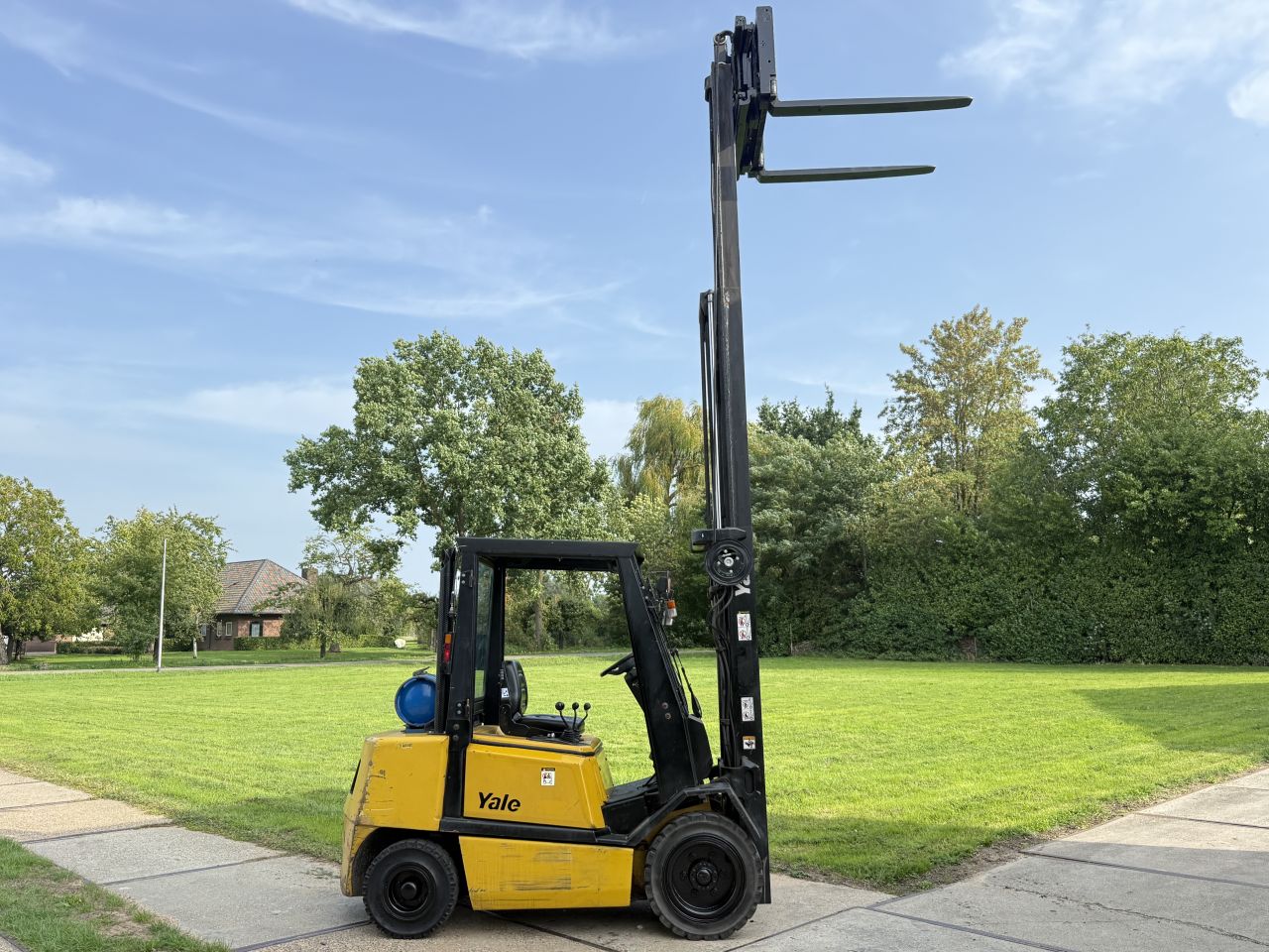 Yale 3 tonner lpg heftruck triplo Sideshift vorkversteller