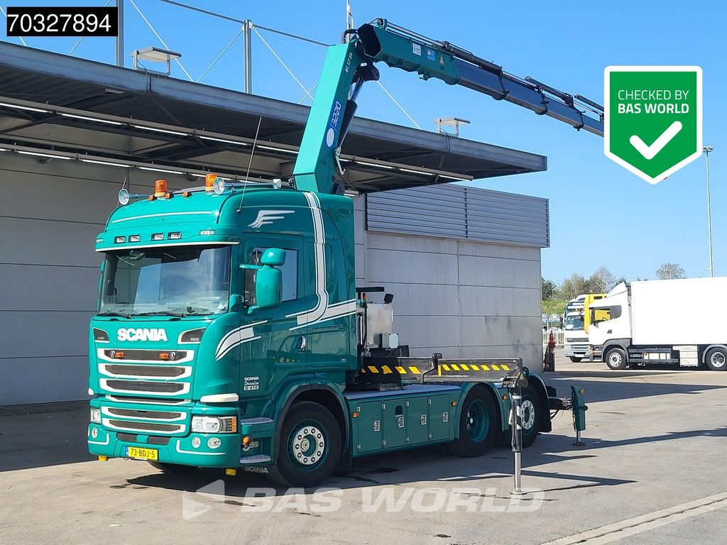 Scania G G410 6X2 NL-Truck APK 01-2027 Full-Air Retarder HMF3220 K6 Crane Leder Navi ACC