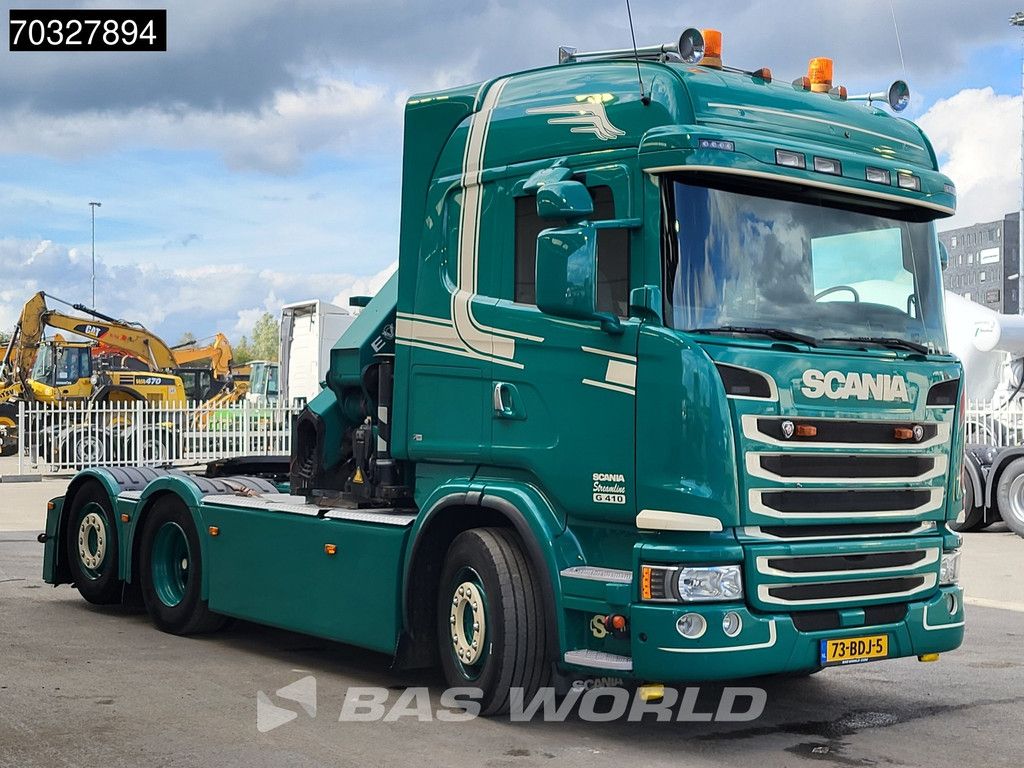 Scania G G410 6X2 NL-Truck APK 01-2027 Full-Air Retarder HMF3220 K6 Crane Leder Navi ACC