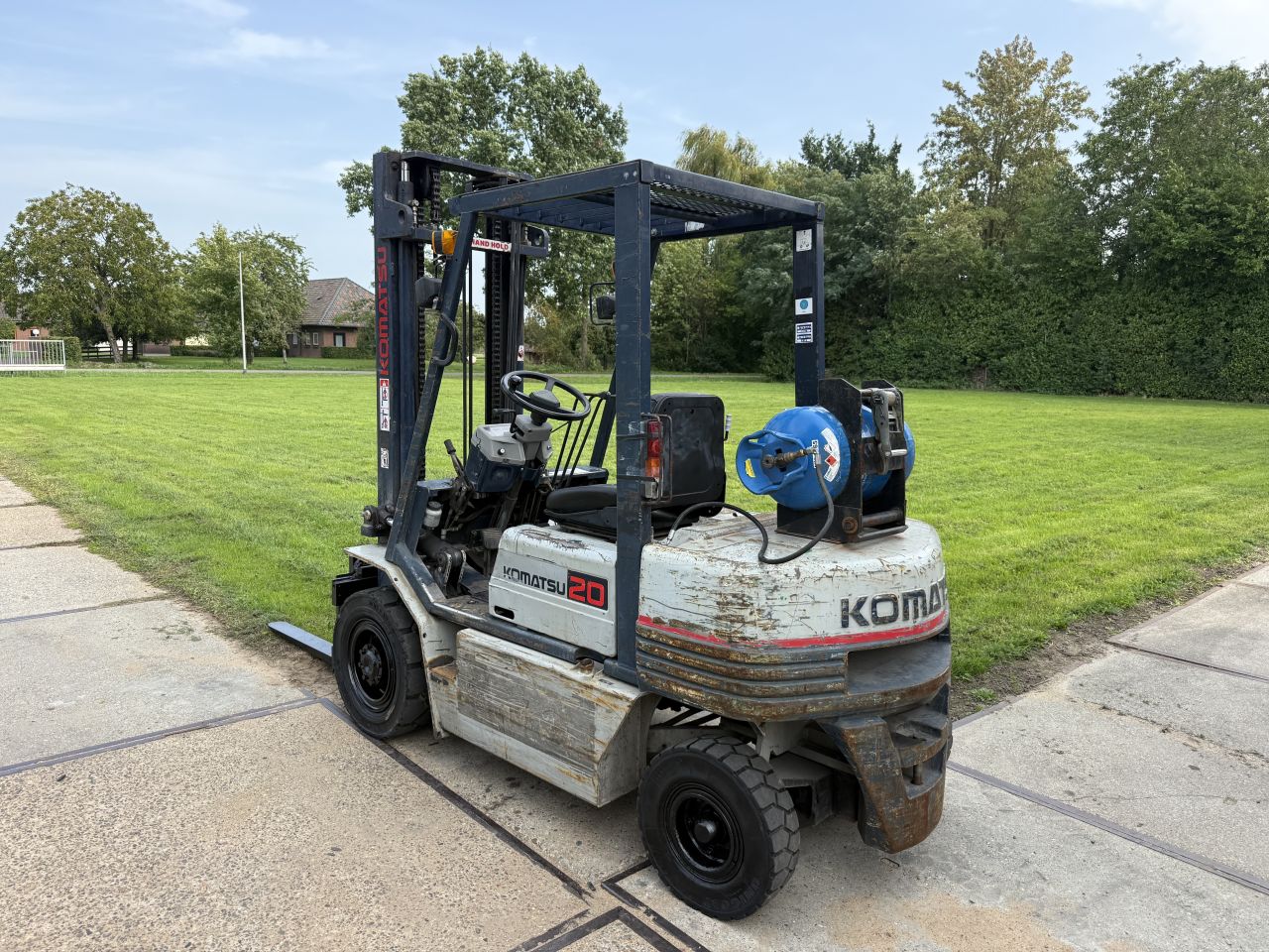 Komatsu 2 tonner LPG heftruck Sideshift doorkijkmast