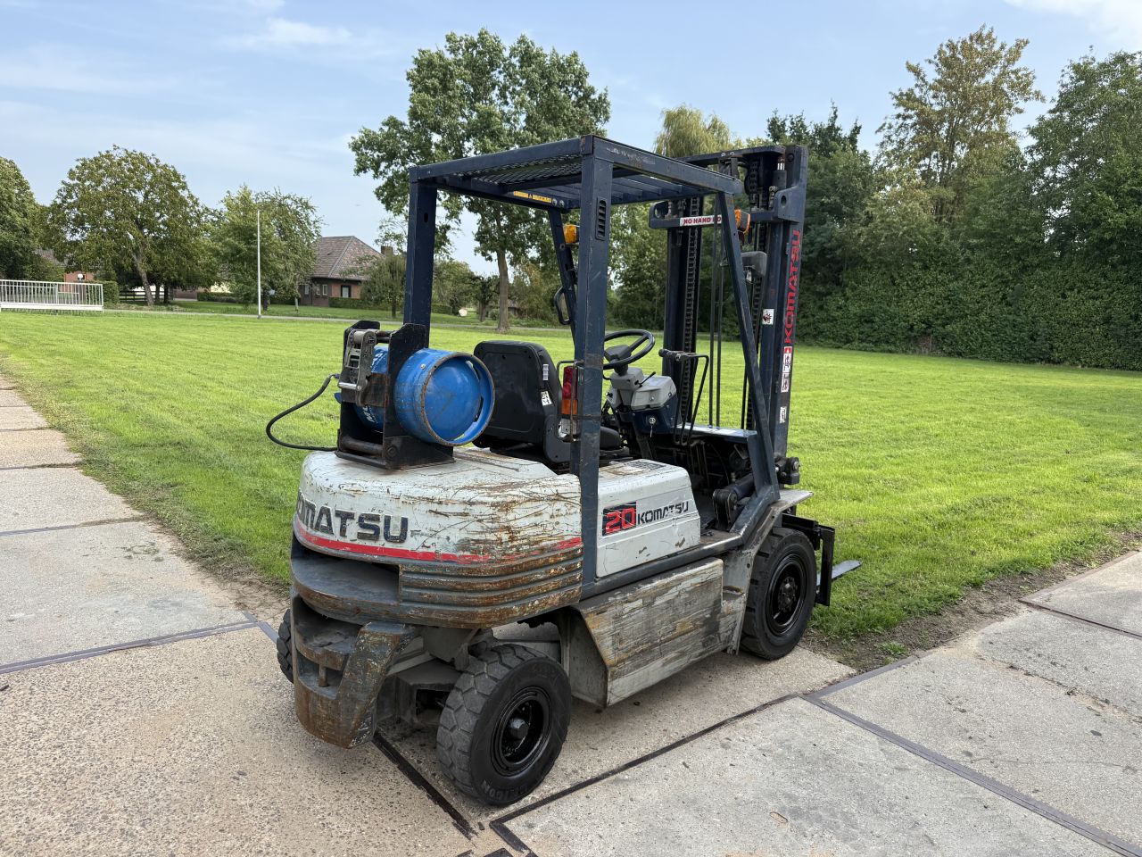 Komatsu 2 tonner LPG heftruck Sideshift doorkijkmast