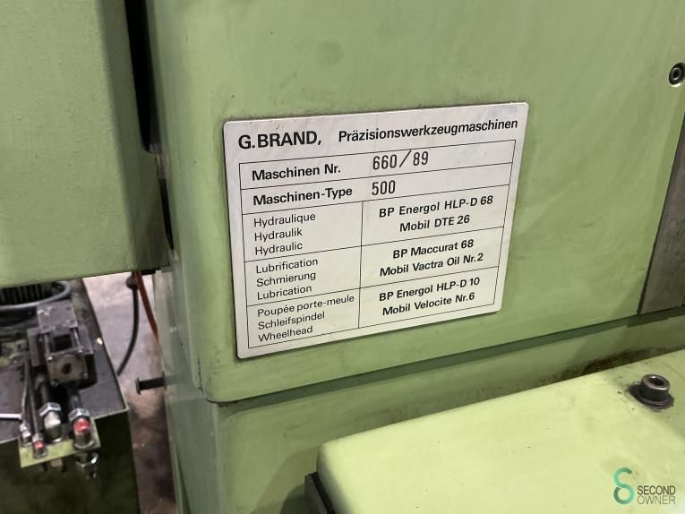 Flachschleifmaschinen Brand Mini 500 1989