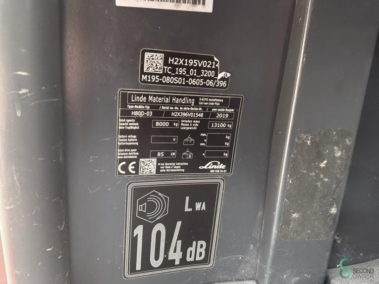 Gabelstapler Diesel Linde H 80 D (396) 2019