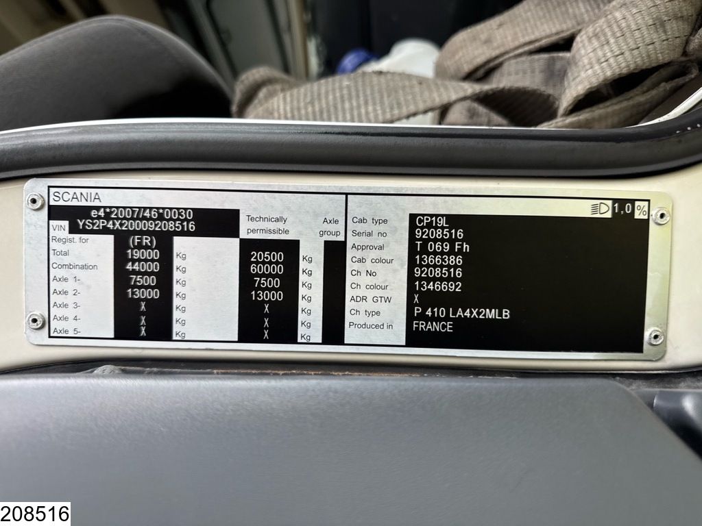 Scania P 410 EURO 5, Rolfo, EGO 427, Retarder, Combi