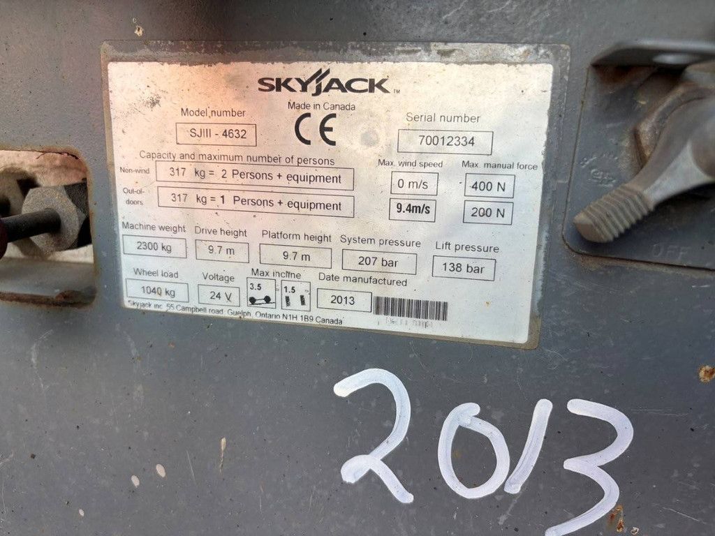 Skyjack SJ4632 Elektrische Scherenbühne 11,7 m 2013