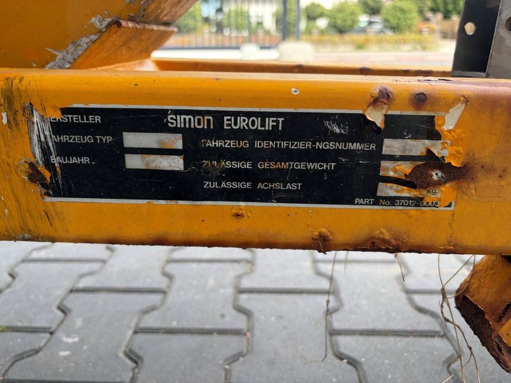 Simon Eurolift RTZ-210 Elektrische, auf einem Anhänger montierte Hubarbeitsbühne 21 m 1992