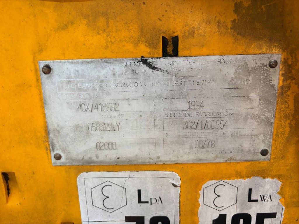 JCB 4CX Diesel-Baggerlader, Baujahr 1994