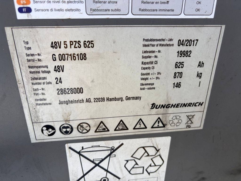 Forklift Jungheinrich EFG 216k Electric 1600kg 2017