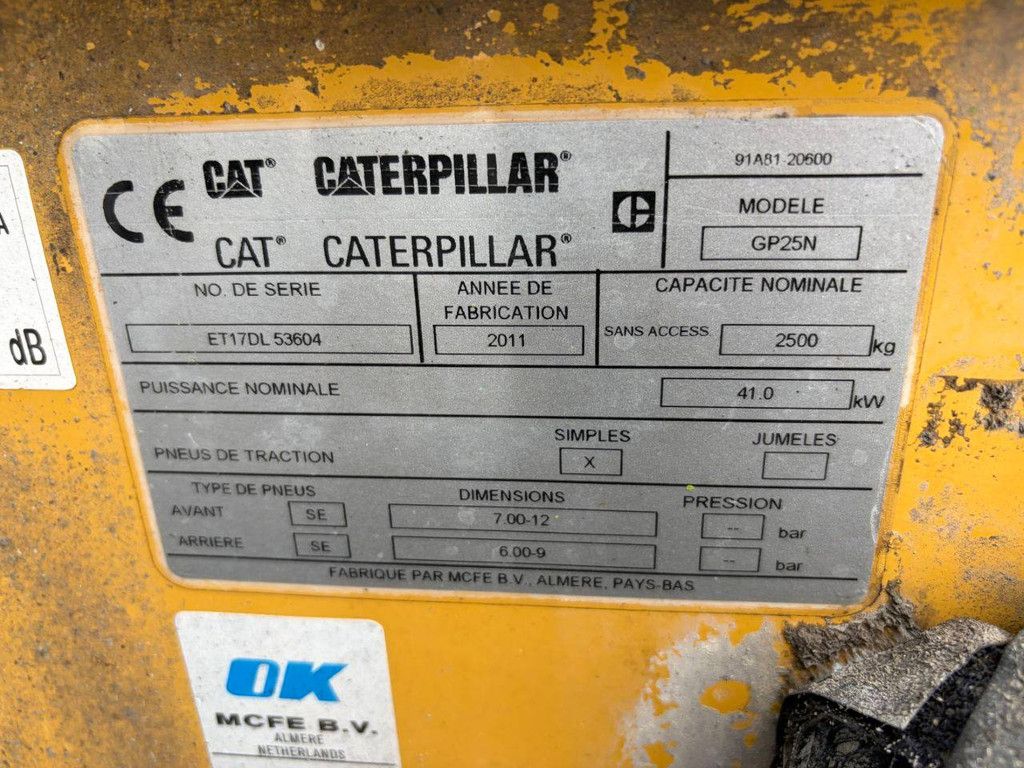 Gabelstapler Caterpillar GP25N LPG 2500kg 2011
