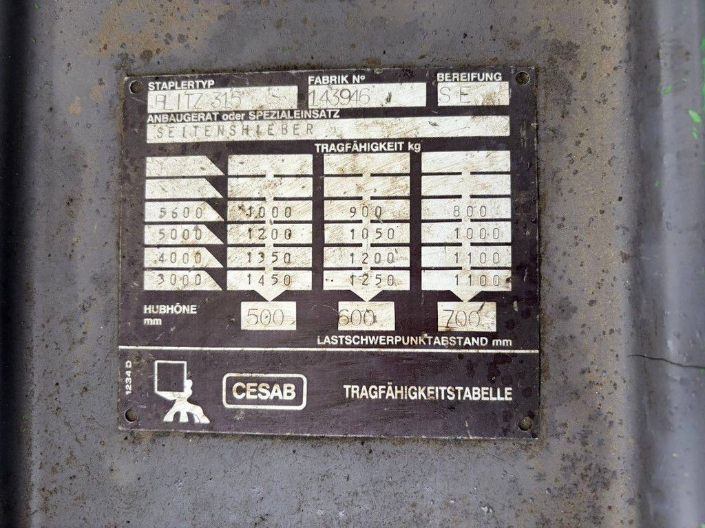 Gabelstapler CESAB BLITZ 315 Elektro 1500 kg 5,7 m 1995
