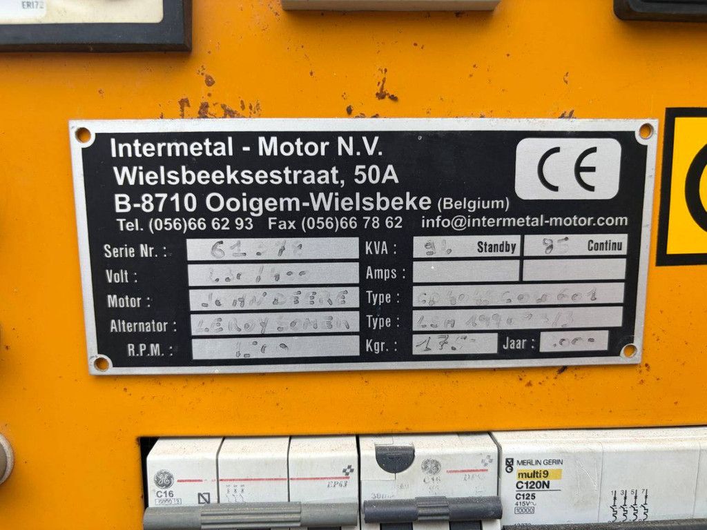 Generator Intermetal Diesel 90kVA 2004